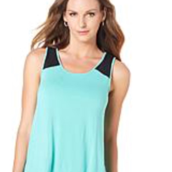 Giuliana Rancic lux tank L nwt seafoam - Picture 3 of 3